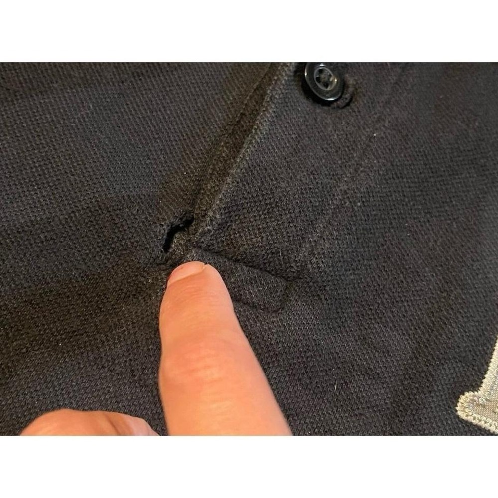 VTG Ecko Unltd Men's Black Collard Vintage Y2K  Rhino Shirt XXL - Picture 6 of 7